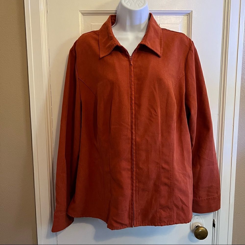Sonoma burnt orange suede jacket